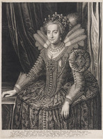 KG 02659
<br/>
Portret Elisabeth, vrouw Frederik V
<br/>
<em>Bolswert, Boëtius (ca.1580-1633)</em>